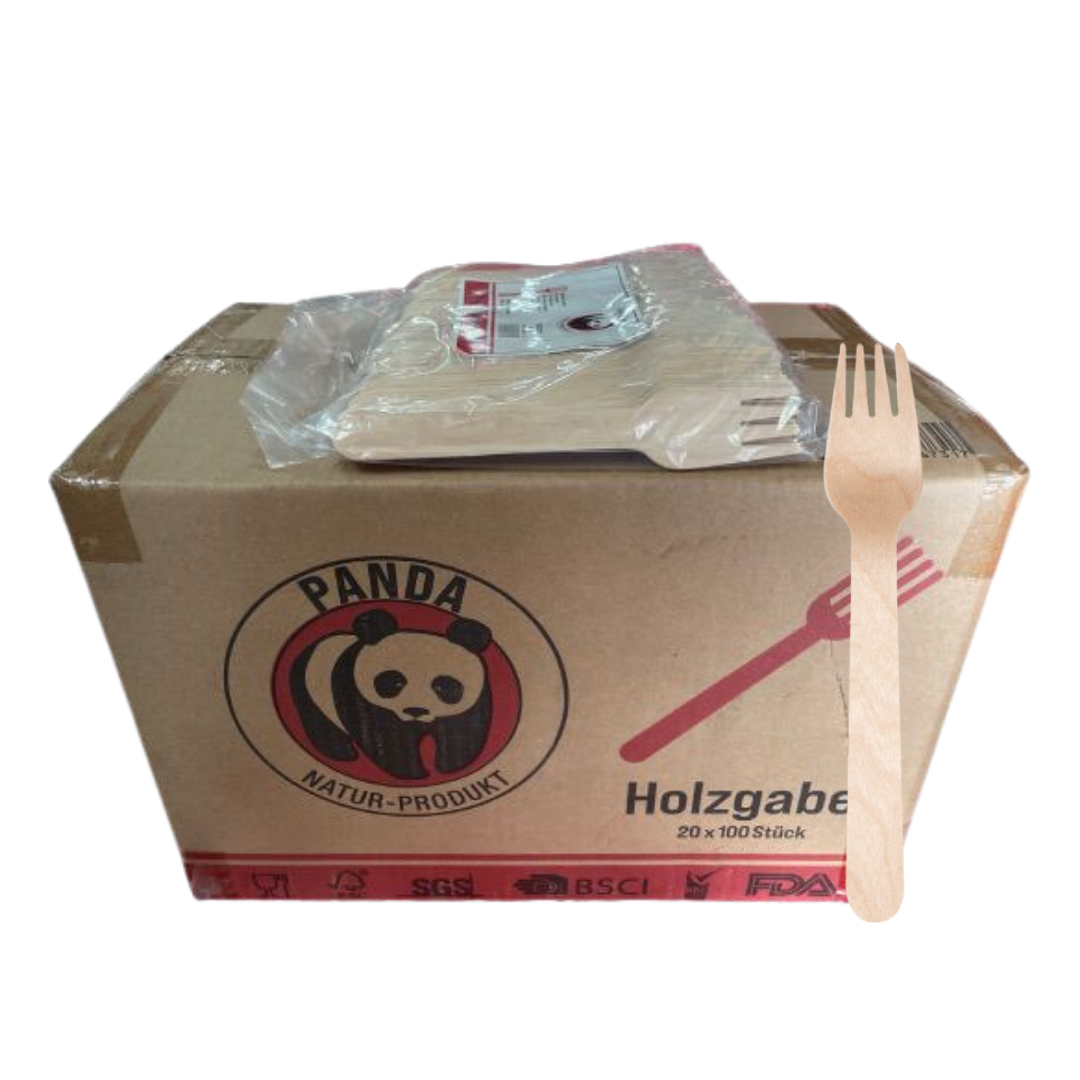 Carton Fourchettes en Bois 2000pcs