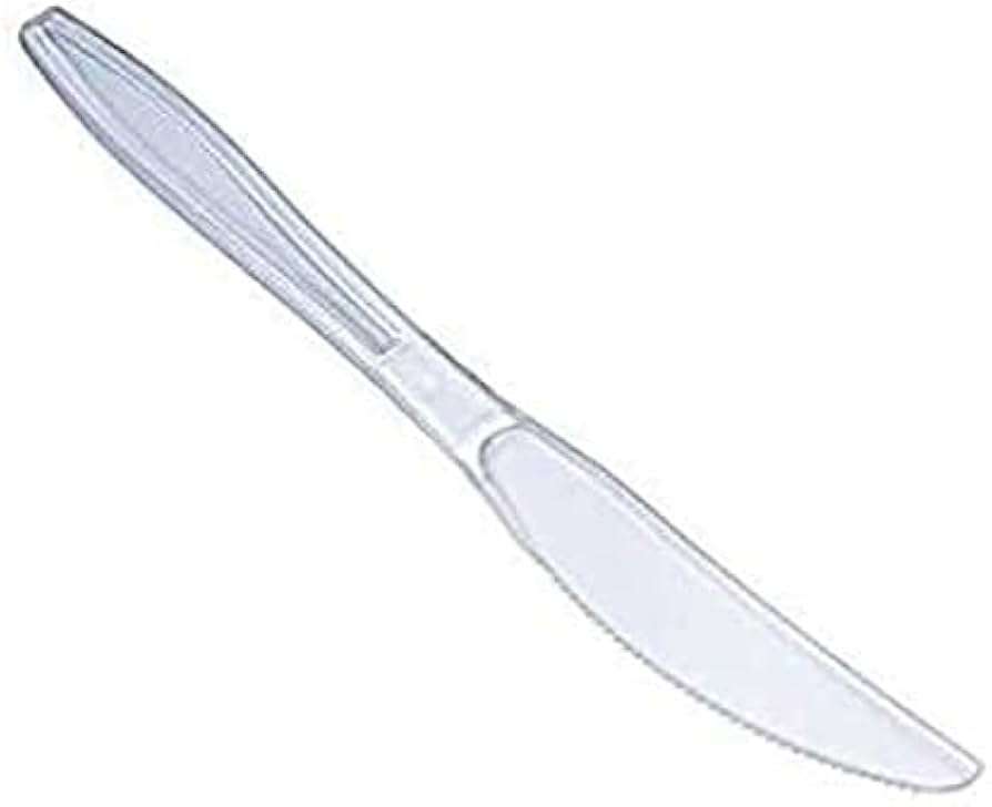 PLASTIQUE COUTEAU Reutilisable – 100 Pcs