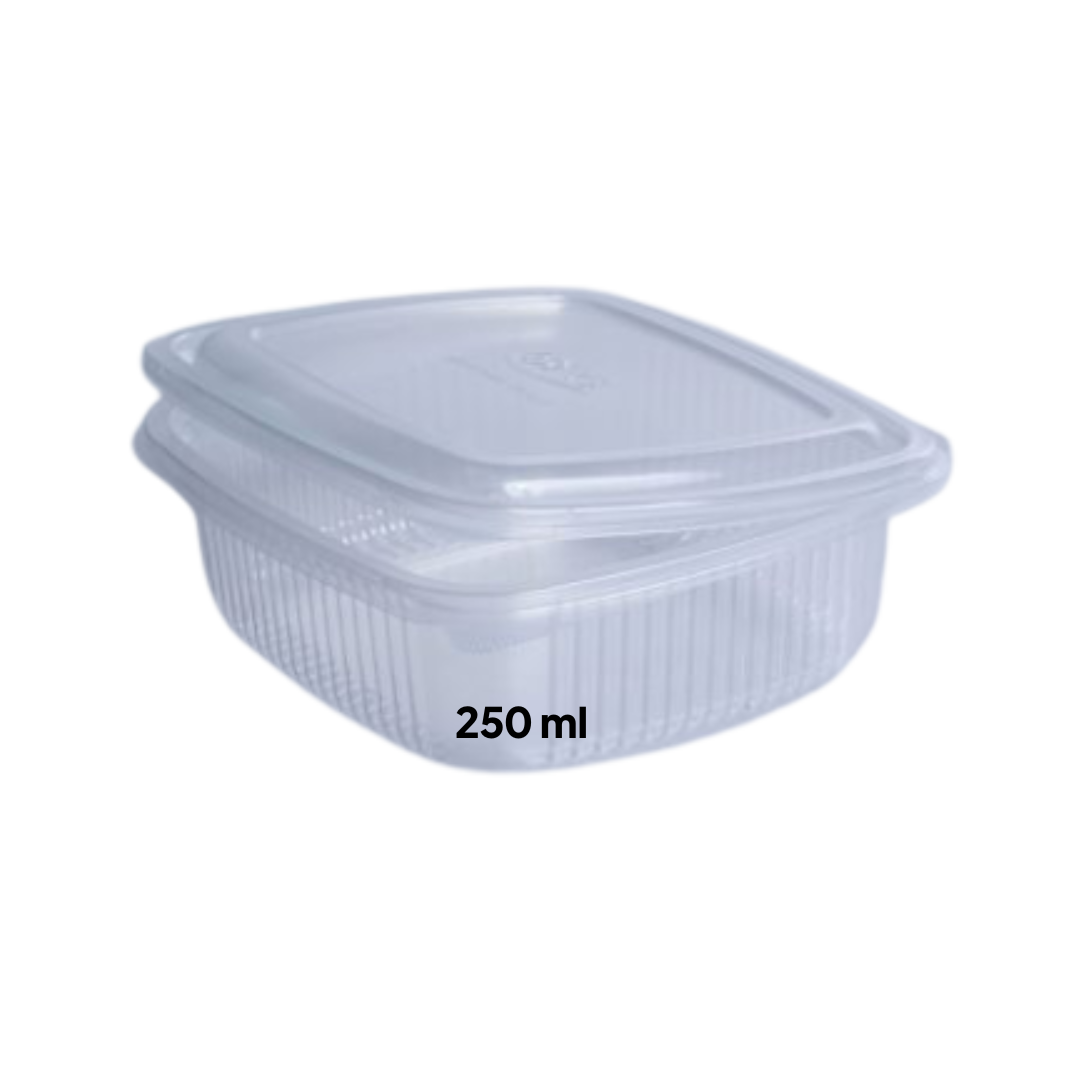 50 Barquettes Plastiques Alimentaires 250ml