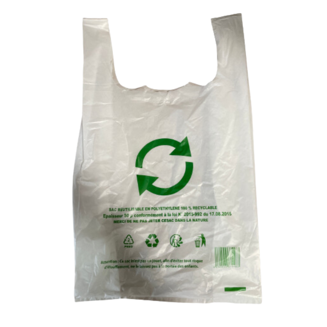 Sacs Bretelles Recyclables Paris 48 / 500 pièces