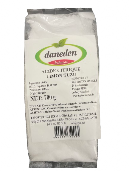 Daneden Acide Citrique 700g