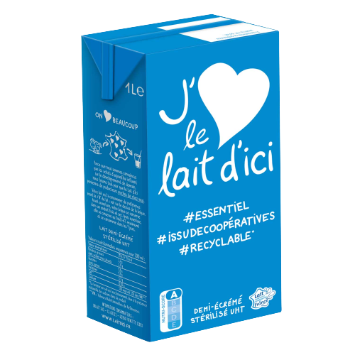 Lait Demi Ecreme 1L x 6