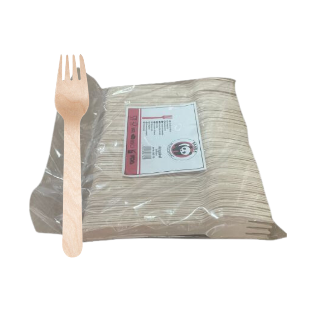 Fourchettes en Bois 100pcs