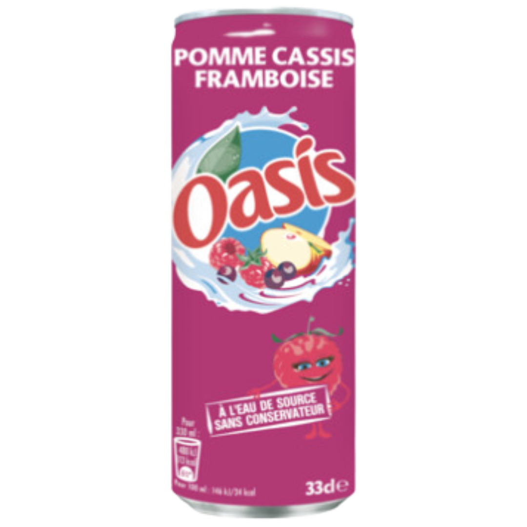 OASIS POMME CASSIS FRAMBOISE 33CLx24
