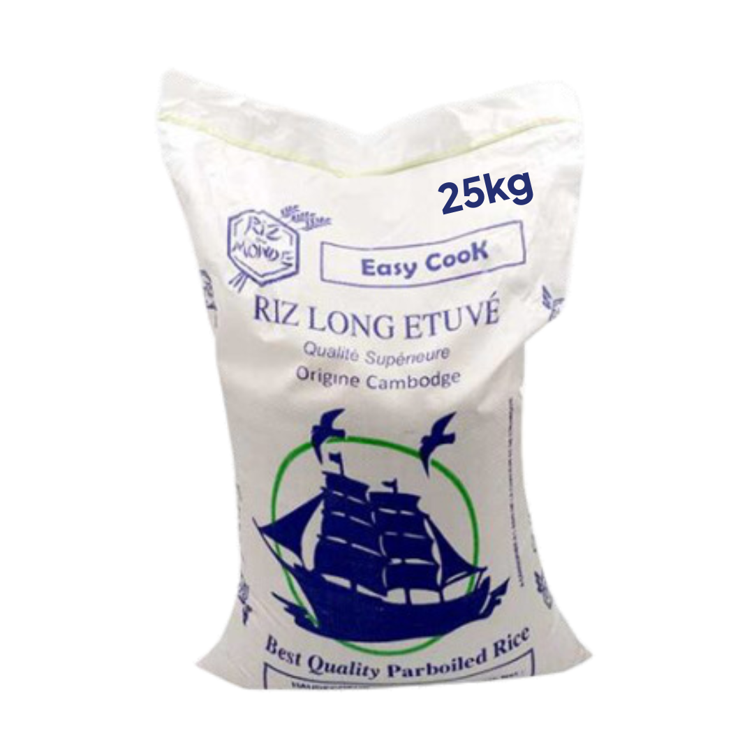 Riz Long Etuvé 25Kg